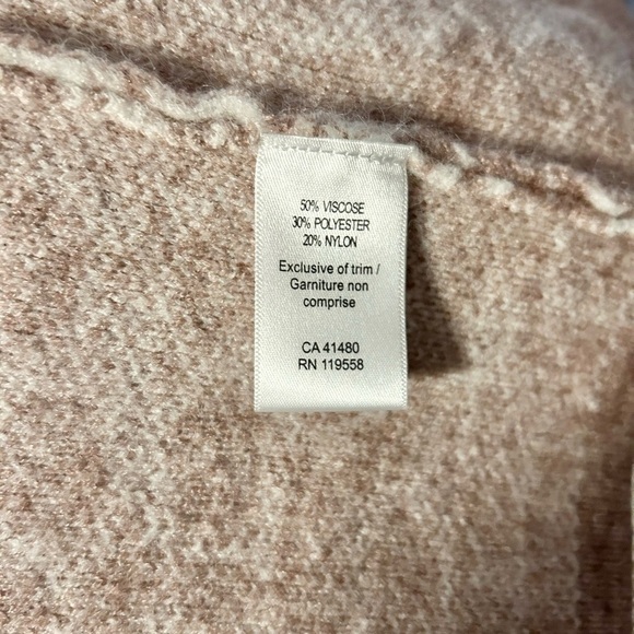 Gentle  Fawn Cardigan in white & beige. Size S - oversized fit. Like new. - Picture 5 of 5